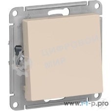 Механизм переключателя 1-кл. AtlasDesign (сх.6) 10АХ беж. SchE ATN000261