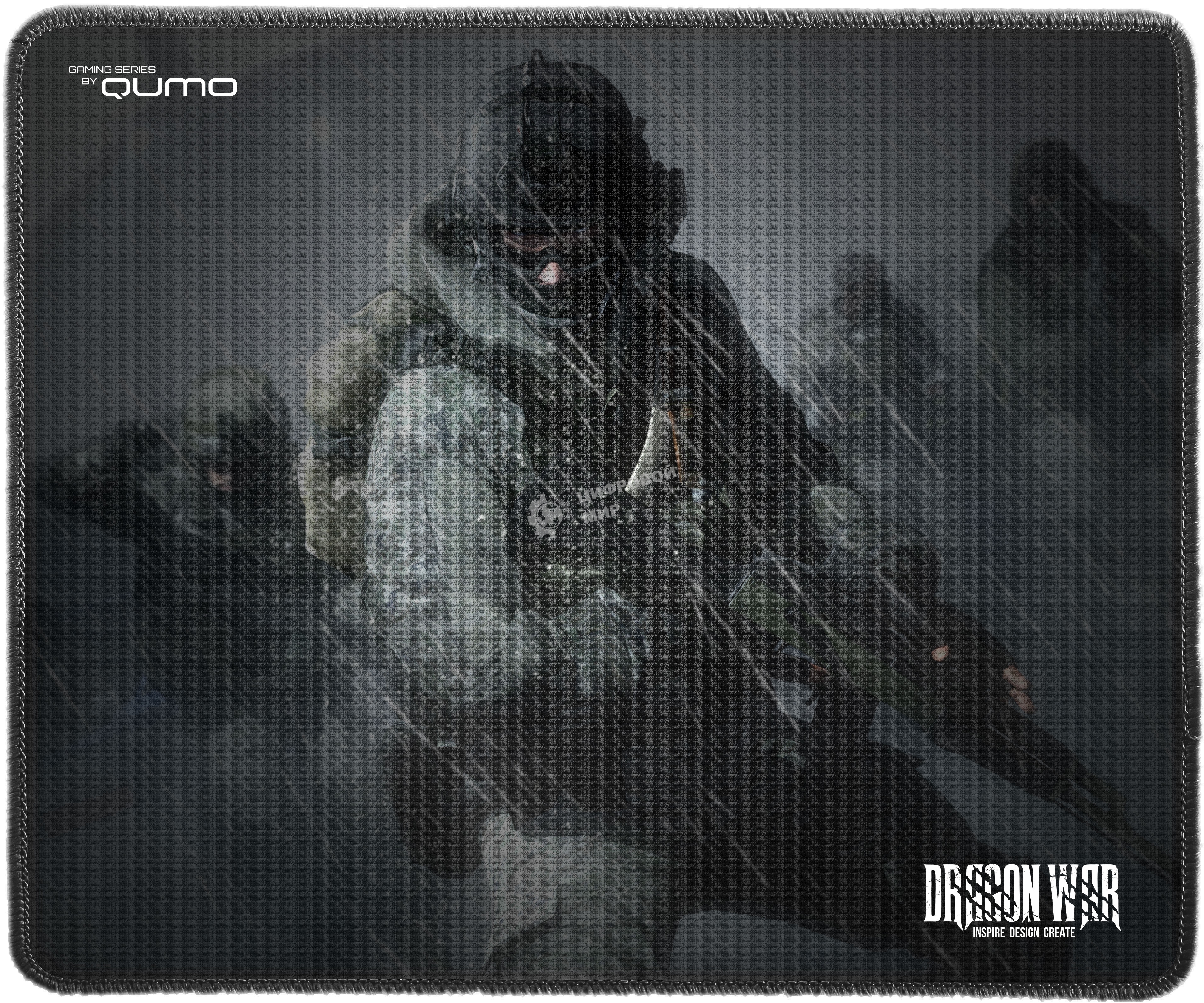 Коврик Qumo Iron Storm для мыши, 280x230x3 мм