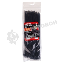 Хомут кабельный Rexant 3.6х300 тройной замок нейл. черный (уп. 100 шт)