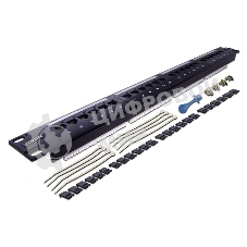 Патч-панель LANMASTER 24 порта, UTP, кат.6, 1U