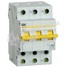 Выключатель-разъединитель трехпозиционный 3п ВРТ-63 63А IEK MPR10-3-063