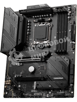 Материнская плата MSI MAG B650 TOMAHAWK WIFI, AM5, AMD B650, 4xDDR5, 6xSATA, 3xM.2, 1xPCI-E 4.0 x16, 1xPCI-E 4.0 x2, 1xHDMI, 1xDisplayPort, 1xUSB Type-C, 1x2.5Gb LAN, 2xUSB-A 2.0, 3xUSB-A 3.2 Gen 1, 3xUSB-A 3.2 Gen 2, 5x3.5 мм, 7.1, Standard-ATX