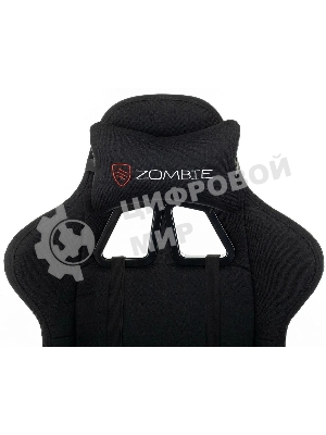 Кресло Zombie Rudger черный, экокожа, 120 кг, механизм качания