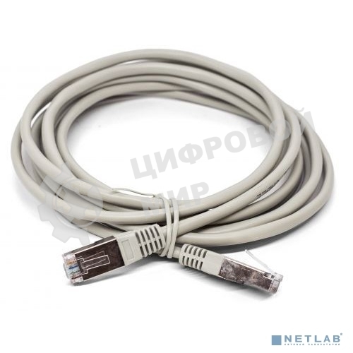 Кабель патч-корд, Filum FL-F5-3M F/UTP 5e cat. 3м, 26AWG(7x0.16 мм), омедненный алюминий (CCA), PVC, серый