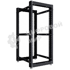 Стойка двухрамная NTSS NTSS-2POR24U/600-1000-BL 24U 550 мм x 1000 мм 600 кг черный