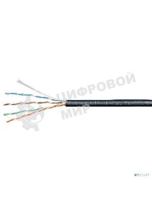 КАБЕЛЬ ВИТАЯ ПАРА CABEUS UTP-4P-CAT.5E-SOLID-OUT-LSZH-UV UTP (U/UTP), КАТЕГОРИЯ 5E, 4 ПАРЫ (24 AWG), ОДНОЖИЛЬНЫЙ, ДЛЯ ВНЕШНЕЙ ПРОКЛАДКИ (+75 C - -40), LSZH-UV (305 М)