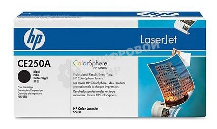 Картридж лазерный HP CE250A черный для CLJ CM3530/CP3525 5000 стр.