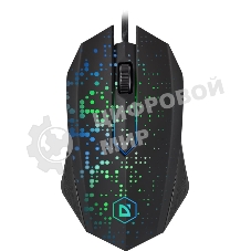 Мышь проводная Defender Event MB-754 черный, 1000 dpi, USB, кнопки - 3