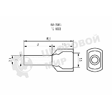 Наконечник штыревой втулочный изолированный Rexant F-8 мм 2х1 мм² (НШВи(2) 1.0-8/НГи2 1,0-8) красный