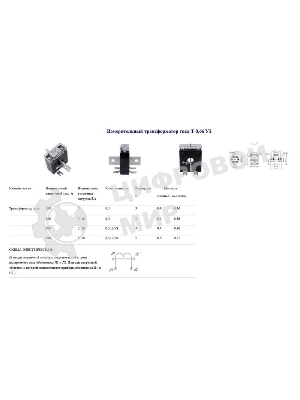 Трансформатор тока Т-0.66 200/5А кл. точн. 0.5 5В.А Кострома ОС0000002145