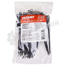 Хомут кабельный Rexant 3.6х100 под винт нейл. черный (уп. 100 шт)