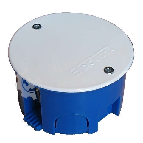 Коробка разветвительная СП d70х40 крышка на винтах пластиковые лапки для г/к Epplast 155176