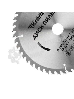 Диск пильный Kranz 254 мм х 48 зуб х 32/30 мм
