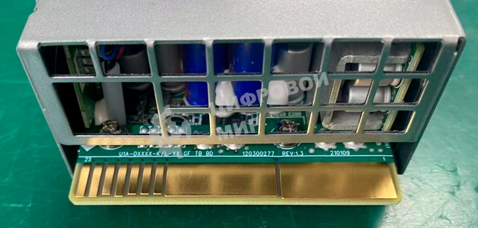 Блок питания серверный Server power supply Qdion Model U1A-D1300-L P/N:99MAD11300I1170114 CRPS 1U Module 1300W Efficiency 80 Plus Platinum, Gold Finger (option), Cable connector: C14