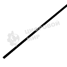 Трубка термоусаживаемая PROconnect ТУТ 3,0/1,5мм, черная, упаковка 50 шт. по 1м,