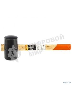 Киянка резиновая Sparta 340 г, черная резина, деревянная рукоятка