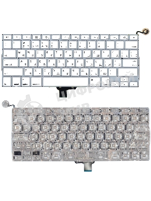 Клавиатура для ноутбука Apple Macbook A1342 2009/2010 белый 13,3