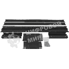 Стойка двухрамная NTSS NTSS-2POR24U/600-1000-BL 24U 550 мм x 1000 мм 600 кг черный