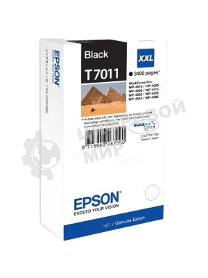 Картридж струйный Epson C13T70114010 WP 4000/4500 Series Ink XXL Cartridge Black 3.4k