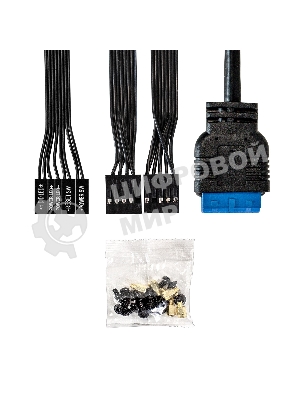 Компьютерный корпус Minitower ExeGate BAA-408U-UNS350 (mATX, БП UNS350 с вент. 12см, 2хUSB/1хUSB 3.0, HD Audio, черный)