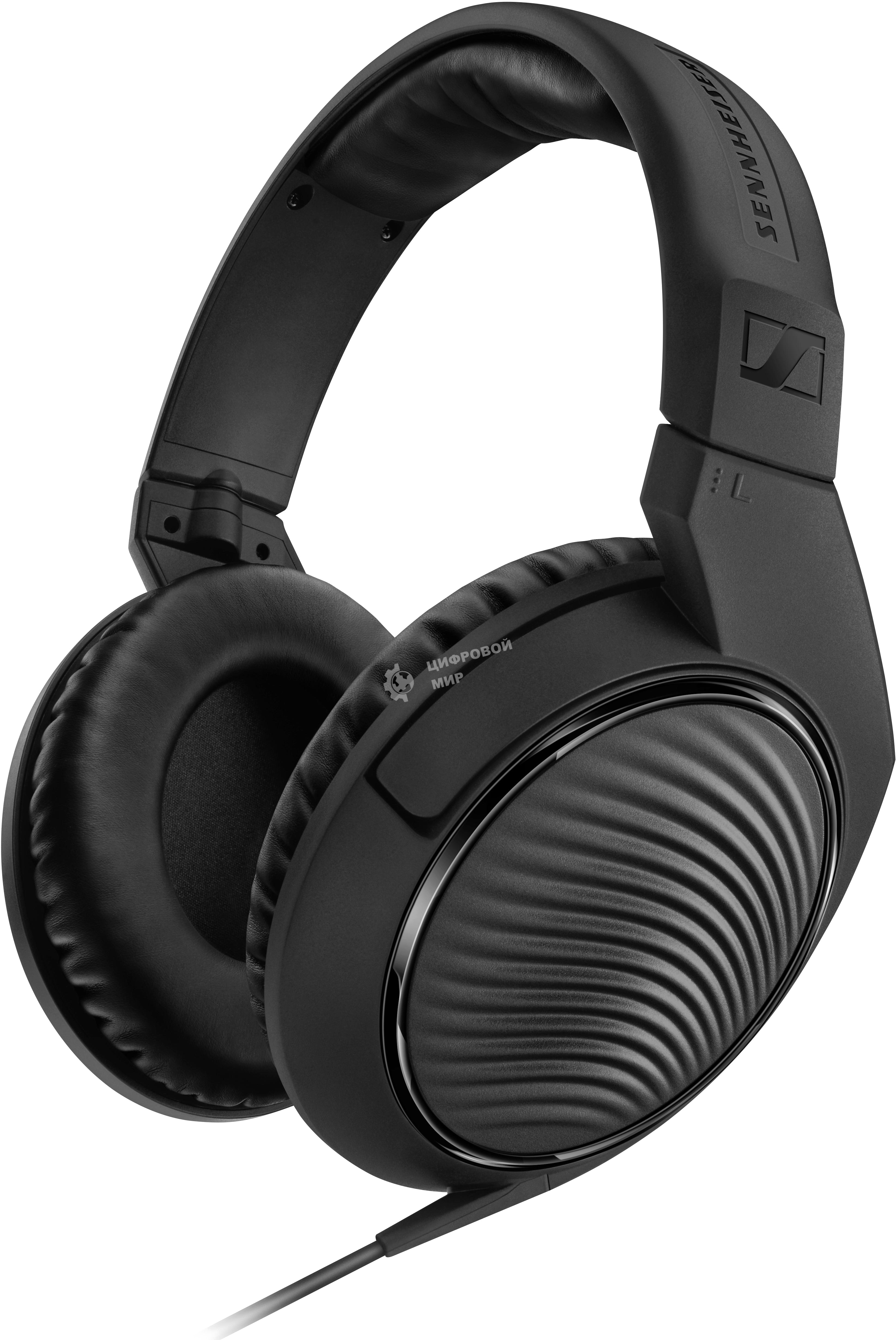 Проводные наушники Sennheiser HD 200 PRO черный, полноразмерные, jack 3.5 мм + 6.3 мм