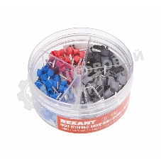 Набор втулочных наконечников Rexant двойных НШВИ2 (2х0.75 мм²; 2х1 мм²; 2х1.5 мм²; 2х2.5 мм²) в боксе (ТE-200)