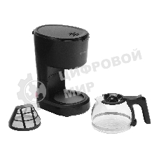 Кофеварка капельная Starwind STD0610 черный, исп. кофе - молотый, 0.6 л, 600 Вт.