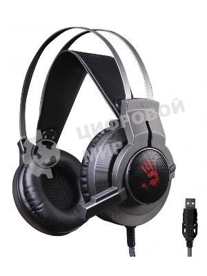 Гарнитура Bloody G437 чёрный, проводная, подсветка