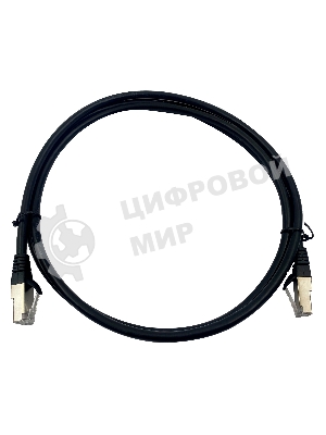Патч-корд Buro STP 4 пары cat.7 CCA molded 1.5м черный RJ-45 (m)-RJ-45 (m)
