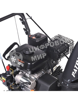 Снегоуборщик PATRIOT PS 707 E, Двигатель 7л.с до -25 °С; 212 сс; Стартер ручной/220V; LED-фара, Панель c увеличенным диапазоном скоростей 6 вперед/2 назад; Ширина ковша 610мм +100(26