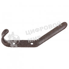 Крючок-вешалка №4, антик медь, 10 шт. (Металлист) Россия