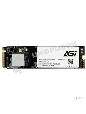 Накопитель SSD AGI AI198, 256Gb, PCIe 3.0 x4, M.2 2280, NVMe, R/W 1936/1217