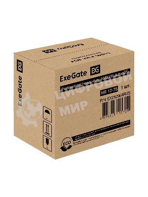 Аккумуляторная батарея ExeGate EX282984RUS HR 12-75 (12V 75Ah, под болт М6)