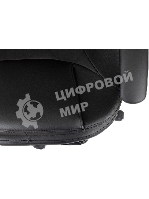 Кресло Бюрократ CH-868N-BF черный, экокожа, подставка для ног