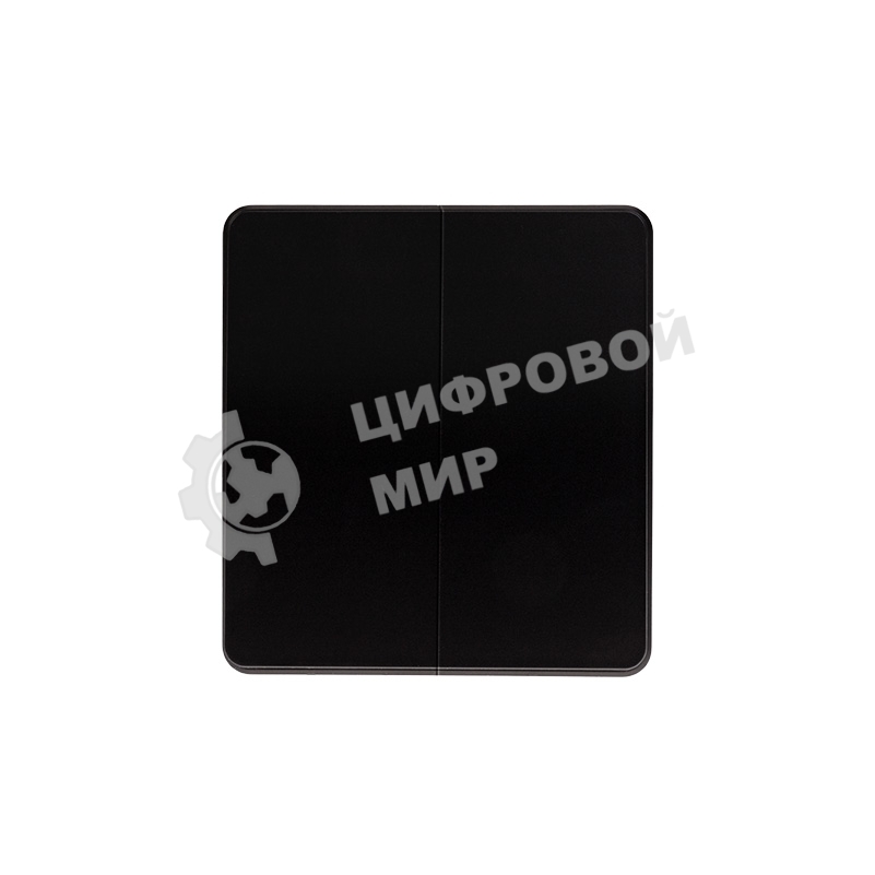 Выключатель Kranz ROUND 2 кл 10А с/у оникс