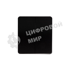 Выключатель Kranz ROUND 2 кл 10А с/у оникс