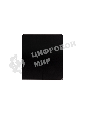 Выключатель Kranz ROUND 2 кл 10А с/у оникс