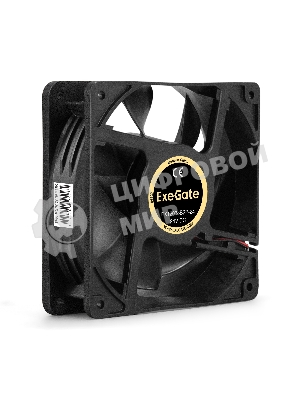 Вентилятор 24В DC ExeGate EX12038B2P-24 (120x120x38 мм, 2-Ball (двойной шарикоподшипник), 2pin, 3000RPM, 46dBA)