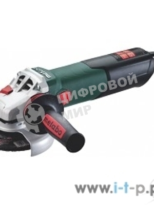 Угловая шлифовальная машина Metabo WEV 15-125 Quick HT 600562000 1550вт, 125мм, 4.2Нм,2.8-9.6/мин, 9600 об/мин, кейс, вес 2.5 кг