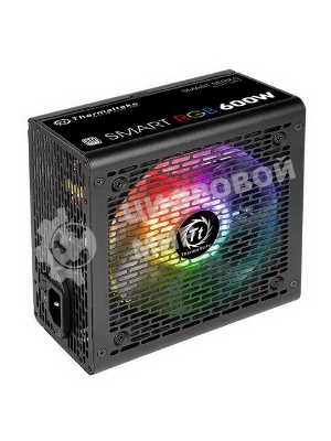 Блок питания Thermaltake Smart RGb (PS-SPR-0600NHSAWE-1), 600Вт, 80 PLUS, 120мм, черный