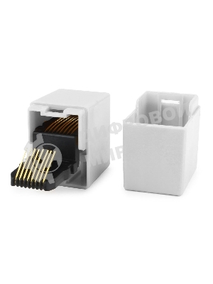 Коннектор проходной адаптер RJ45 Gembird Соединитель RJ-45F/RJ-45F TA350/1