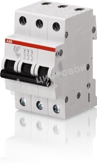Выключатель автоматический модульный 3п C 20А 6кА SH203 ABB 2CDS213001R0204