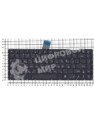 Клавиатура для ноутбука Asus X450 черная