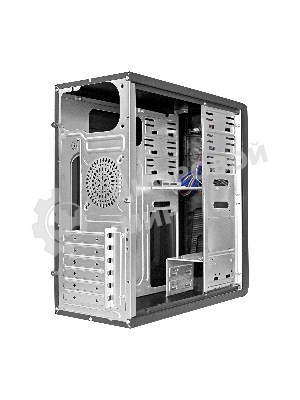 Компьютерный корпус Miditower ExeGate CP-603UB Black, ATX, (без БП), 2*USB+2*USB 3.0, Audio, замок блокировки кнопки питания