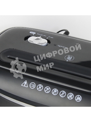 Шредер ГЕЛЕОС УД14-5, (DIN P-5), фрагмент 1,9х12мм, 5-6 лист (70г/м2), скобы, 14 литров