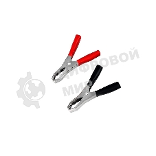 Зажим крокодил Rexant, длина 98 мм, ток 50A, 2 шт., пакет БОПП