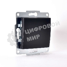 Механизм выключателя 1-кл. 1п СП Karina 10А IP20 черный бархат LEZARD 707-4288-100