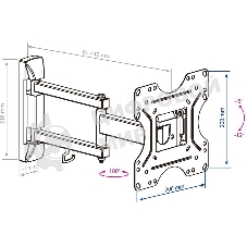 Кронштейн KROMAX OPTIMA-214 черный 20
