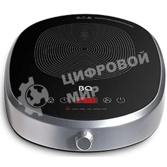 Плита настольная индукционная BQ HP121SS Grey Мощность 2400 Вт, Шаг переключения мощности 100 Вт, 24 режима нагрева