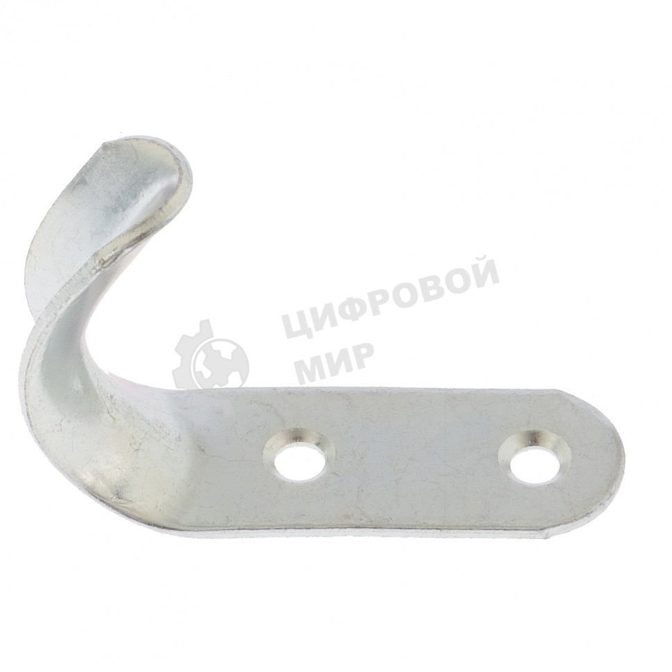 Крючок-вешалка №7, цинк, 10 шт. (Металлист) Россия